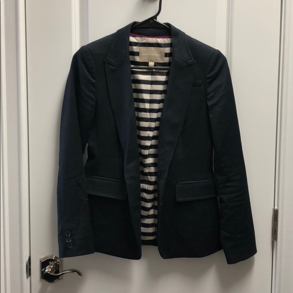 Banana Republic Blazer 00P Black